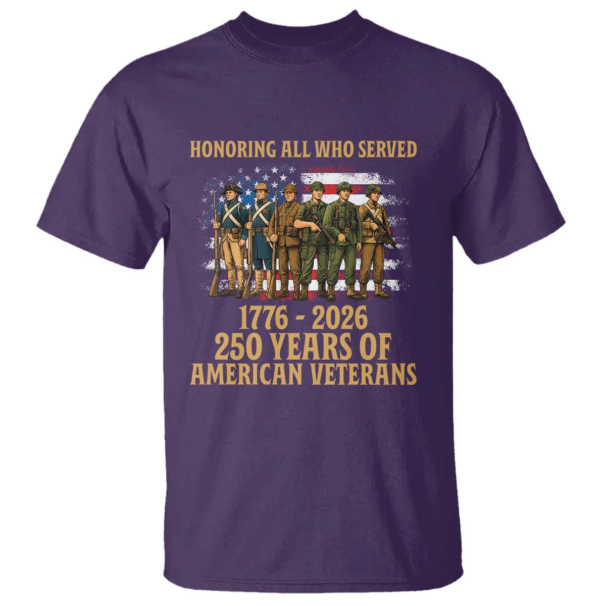 250 Years Anniversary T Shirt Patriotic USA Army Us Military
