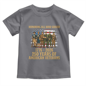 250 Years Anniversary Toddler T Shirt Patriotic USA Army Us Military