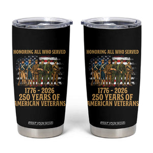 250 Years Anniversary Tumbler Cup Patriotic USA Army Us Military