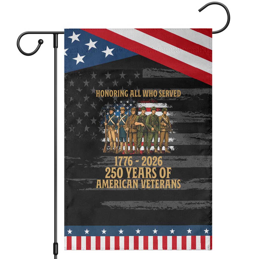 250 Years Anniversary Patriotic Garden Flag USA Army Us Military