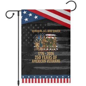 250 Years Anniversary Patriotic Garden Flag USA Army Us Military