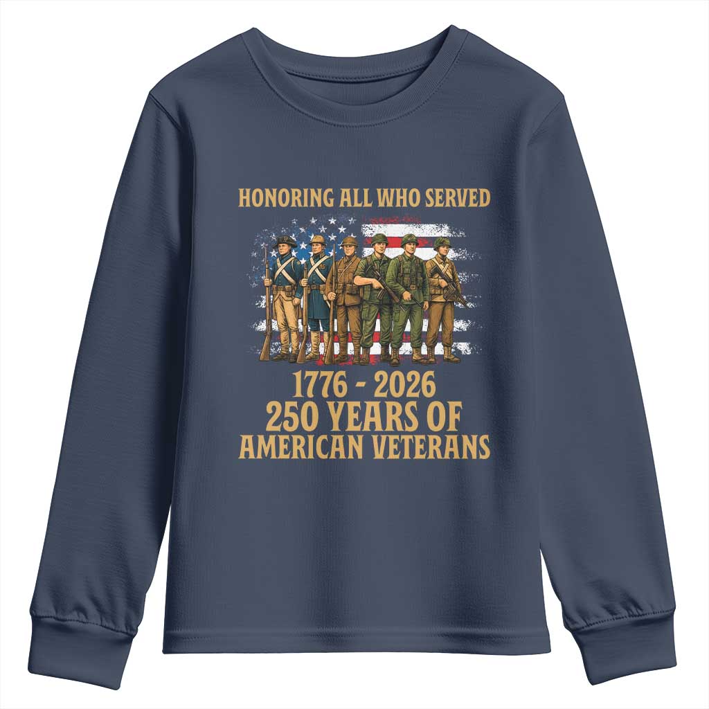 250 Years Anniversary Youth Sweatshirt Patriotic USA Army Us Military