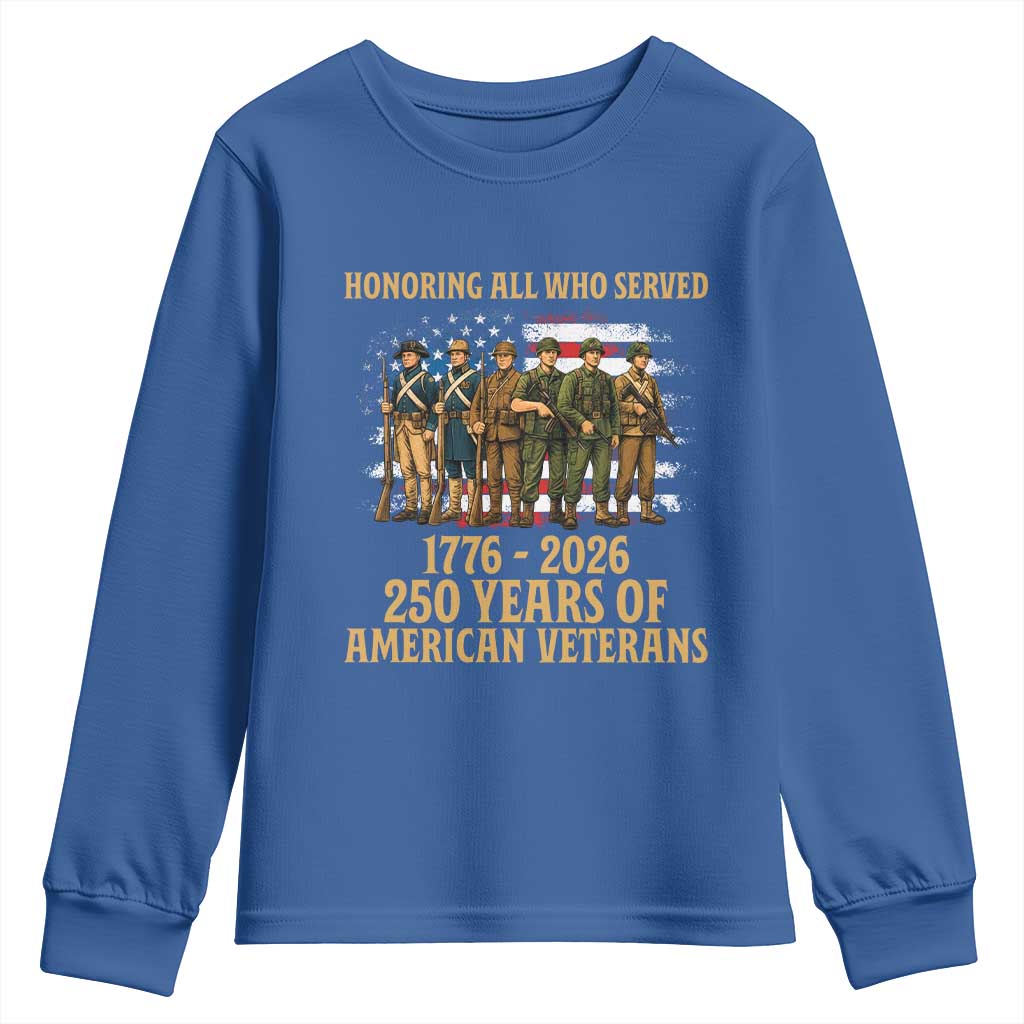 250 Years Anniversary Youth Sweatshirt Patriotic USA Army Us Military