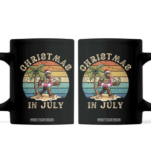 Funny Bigfoot Christmas In July Beach Vacation Coffee Mug