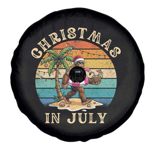 Funny Bigfoot Christmas In July Beach Vacation Spare Tire Cover TS14 Print Your Wear