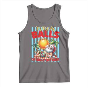 Hawaiian Christmas In July Tank Top It's Hot as Balls of Holly Out Here