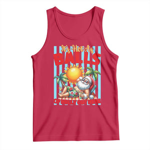 Hawaiian Christmas In July Tank Top It's Hot as Balls of Holly Out Here