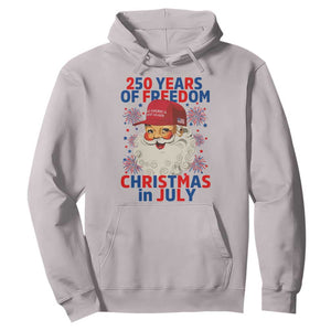 250 Years Of Freedom Hoodie Funny Santa Christmas in July
