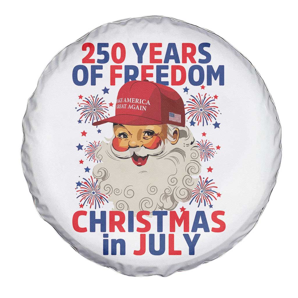 250 Years Of Freedom Spare Tire Cover Funny Santa Christmas in July