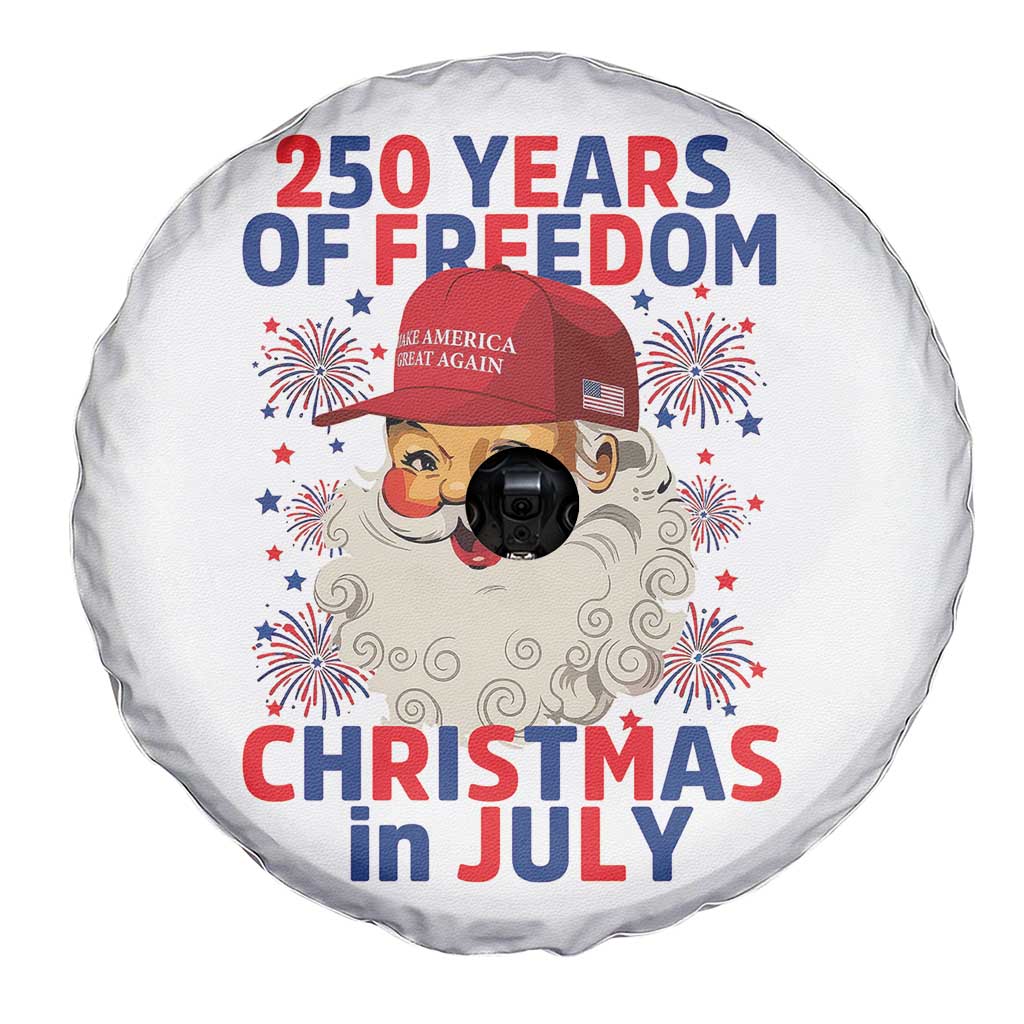 250 Years Of Freedom Spare Tire Cover Funny Santa Christmas in July