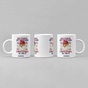 250 Years Of Freedom Coffee Mug Funny Santa Christmas in July