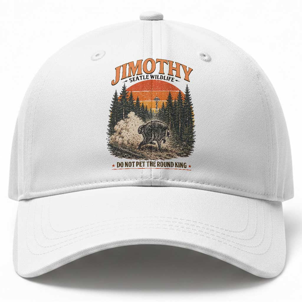 Jimothy Raccoon Seattle Meme Baseball Cap Viral Trash Panda Do Not Pet The Round King TS14 Print Your Wear