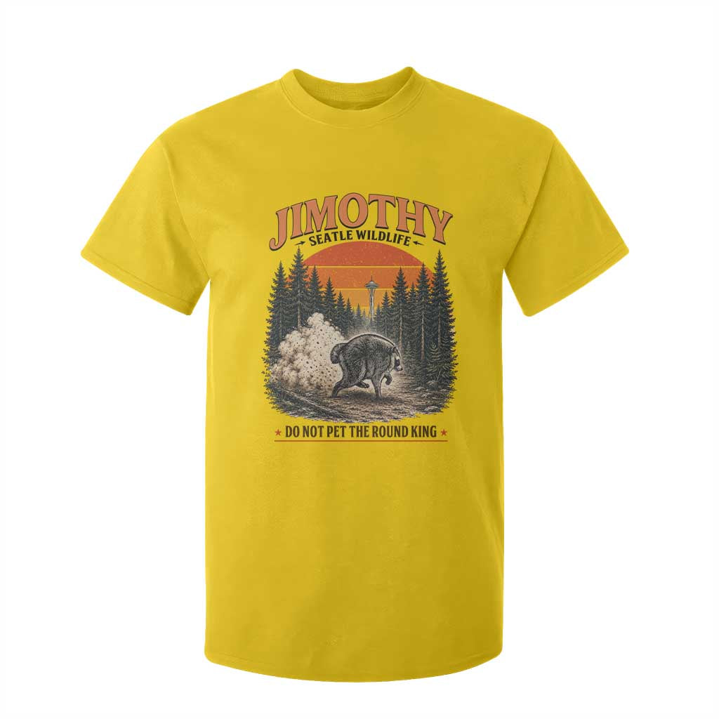 Jimothy Raccoon Seattle Meme T Shirt For Kid Viral Trash Panda Do Not Pet The Round King