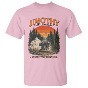 Jimothy Raccoon Seattle Meme T Shirt Viral Trash Panda Do Not Pet The Round King