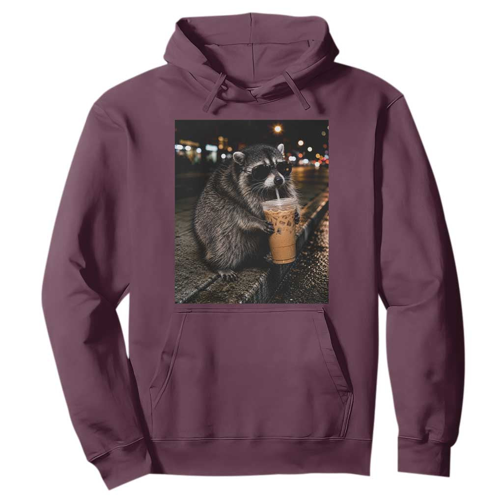 Jimothy Raccoon Seattle Drinking Iced Coffee Meme Hoodie Viral Trash Panda Seattle Animal Meme