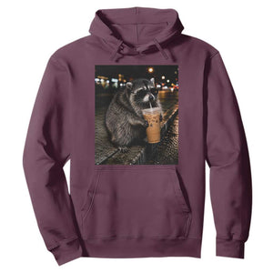 Jimothy Raccoon Seattle Drinking Iced Coffee Meme Hoodie Viral Trash Panda Seattle Animal Meme