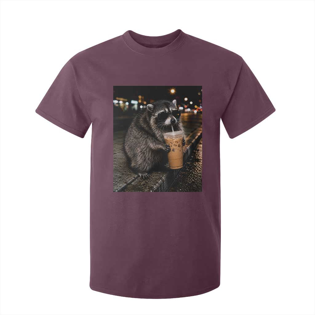 Jimothy Raccoon Seattle Drinking Iced Coffee Meme T Shirt For Kid Viral Trash Panda Seattle Animal Meme