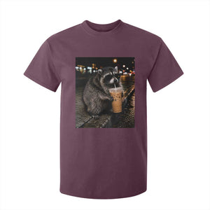 Jimothy Raccoon Seattle Drinking Iced Coffee Meme T Shirt For Kid Viral Trash Panda Seattle Animal Meme