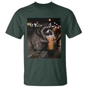Jimothy Raccoon Seattle Drinking Iced Coffee Meme T Shirt Viral Trash Panda Seattle Animal Meme