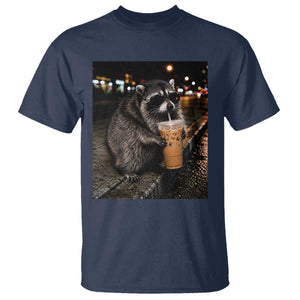 Jimothy Raccoon Seattle Drinking Iced Coffee Meme T Shirt Viral Trash Panda Seattle Animal Meme