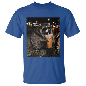 Jimothy Raccoon Seattle Drinking Iced Coffee Meme T Shirt Viral Trash Panda Seattle Animal Meme