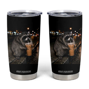 Jimothy Raccoon Seattle Drinking Iced Coffee Meme Tumbler Cup Viral Trash Panda Seattle Animal Meme