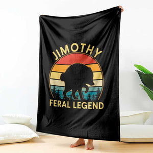 Jimothy Raccoon Seattle Throw Blanket Funny Seattle Feral Legend Animal Meme