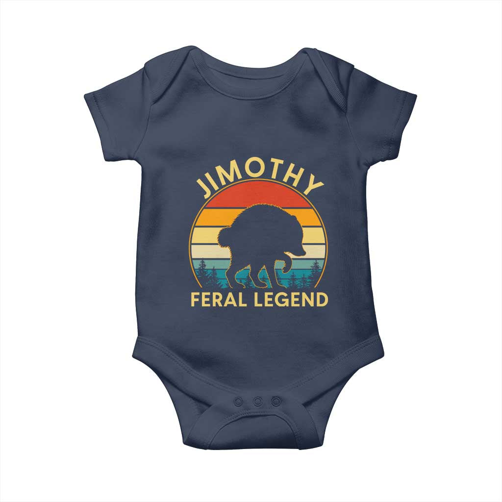 Jimothy Raccoon Seattle Baby Onesie Funny Seattle Feral Legend Animal Meme