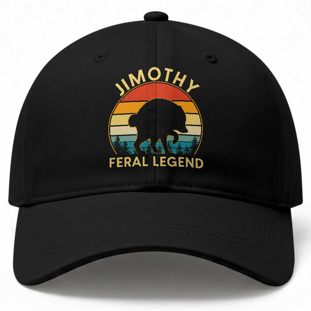 Jimothy Raccoon Seattle Baseball Cap Funny Seattle Feral Legend Animal Meme TS14 Print Your Wear
