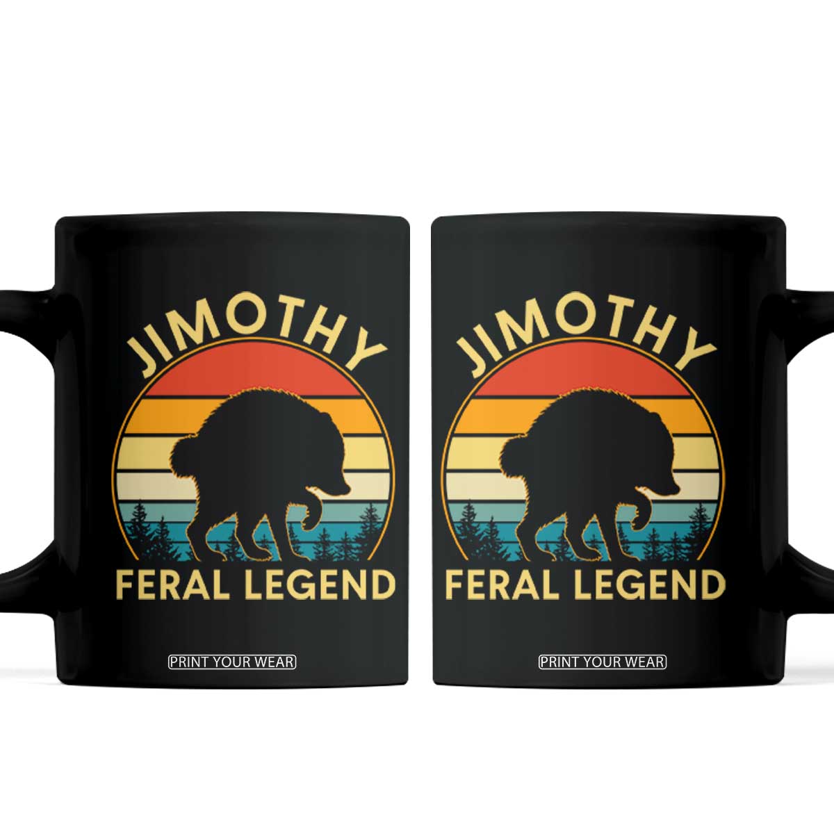 Jimothy Raccoon Seattle Coffee Mug Funny Seattle Feral Legend Animal Meme TS14 Black Print Your Wear