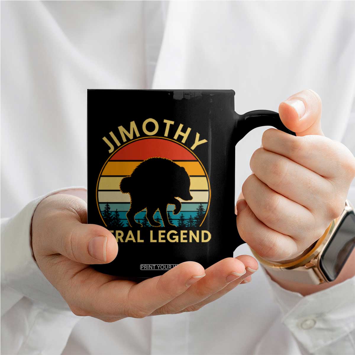 Jimothy Raccoon Seattle Coffee Mug Funny Seattle Feral Legend Animal Meme