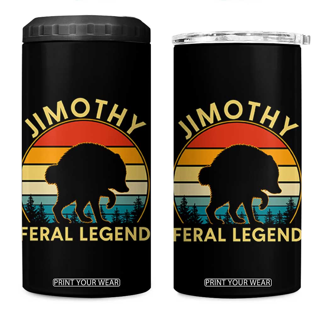 Jimothy Raccoon Seattle 4 in 1 Can Cooler Tumbler Funny Seattle Feral Legend Animal Meme