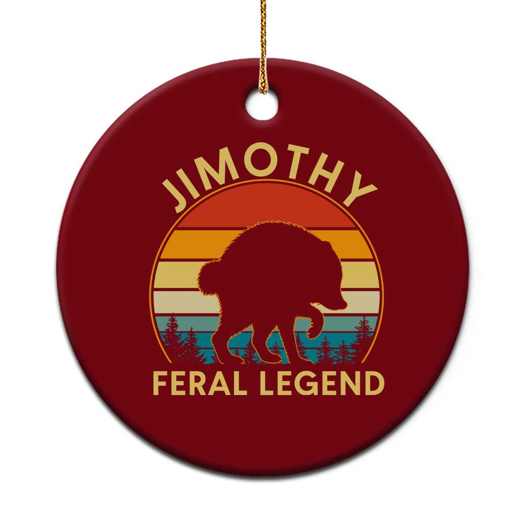 Jimothy Raccoon Seattle Ceramic Ornament Funny Seattle Feral Legend Animal Meme TS14 1pc Red Print Your Wear