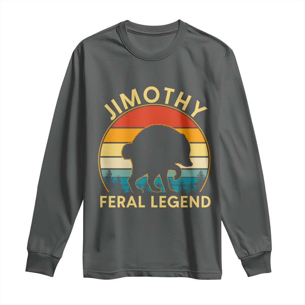 Jimothy Raccoon Seattle Long Sleeve Shirt Funny Seattle Feral Legend Animal Meme