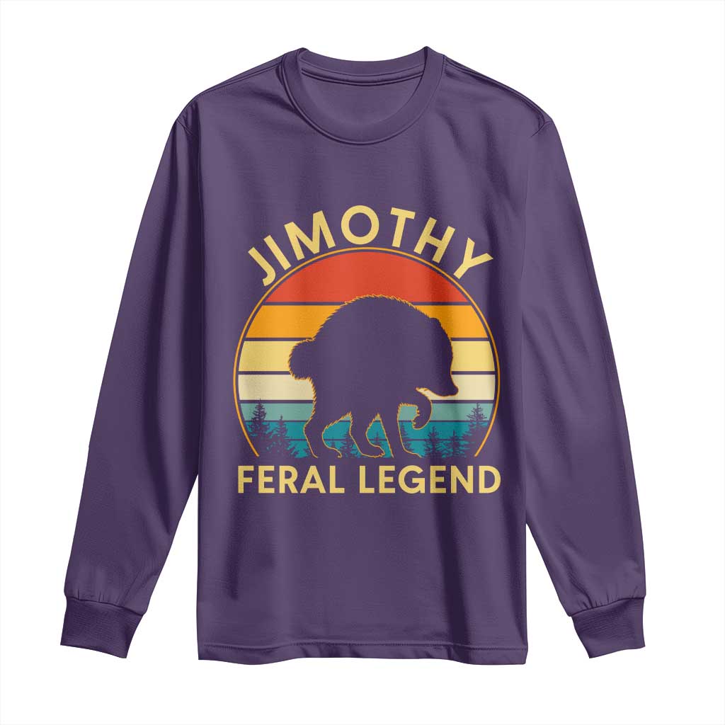 Jimothy Raccoon Seattle Long Sleeve Shirt Funny Seattle Feral Legend Animal Meme