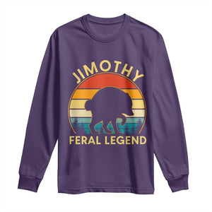 Jimothy Raccoon Seattle Long Sleeve Shirt Funny Seattle Feral Legend Animal Meme