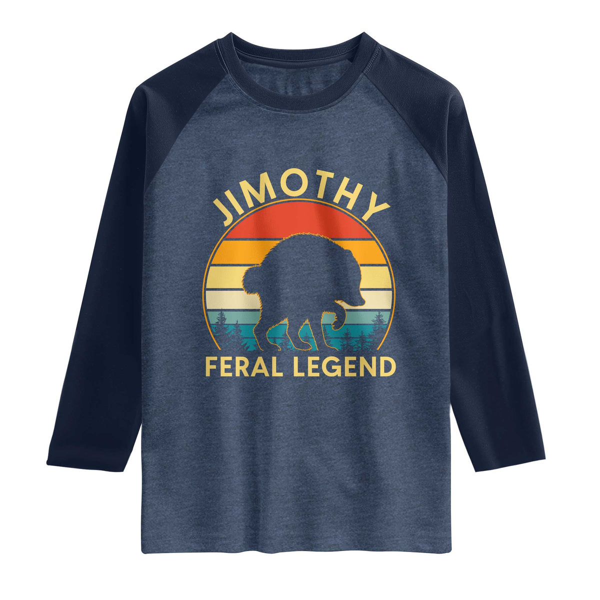 Jimothy Raccoon Seattle Raglan Shirt Funny Seattle Feral Legend Animal Meme