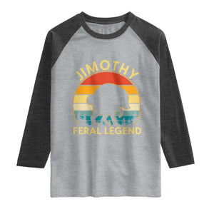 Jimothy Raccoon Seattle Raglan Shirt Funny Seattle Feral Legend Animal Meme