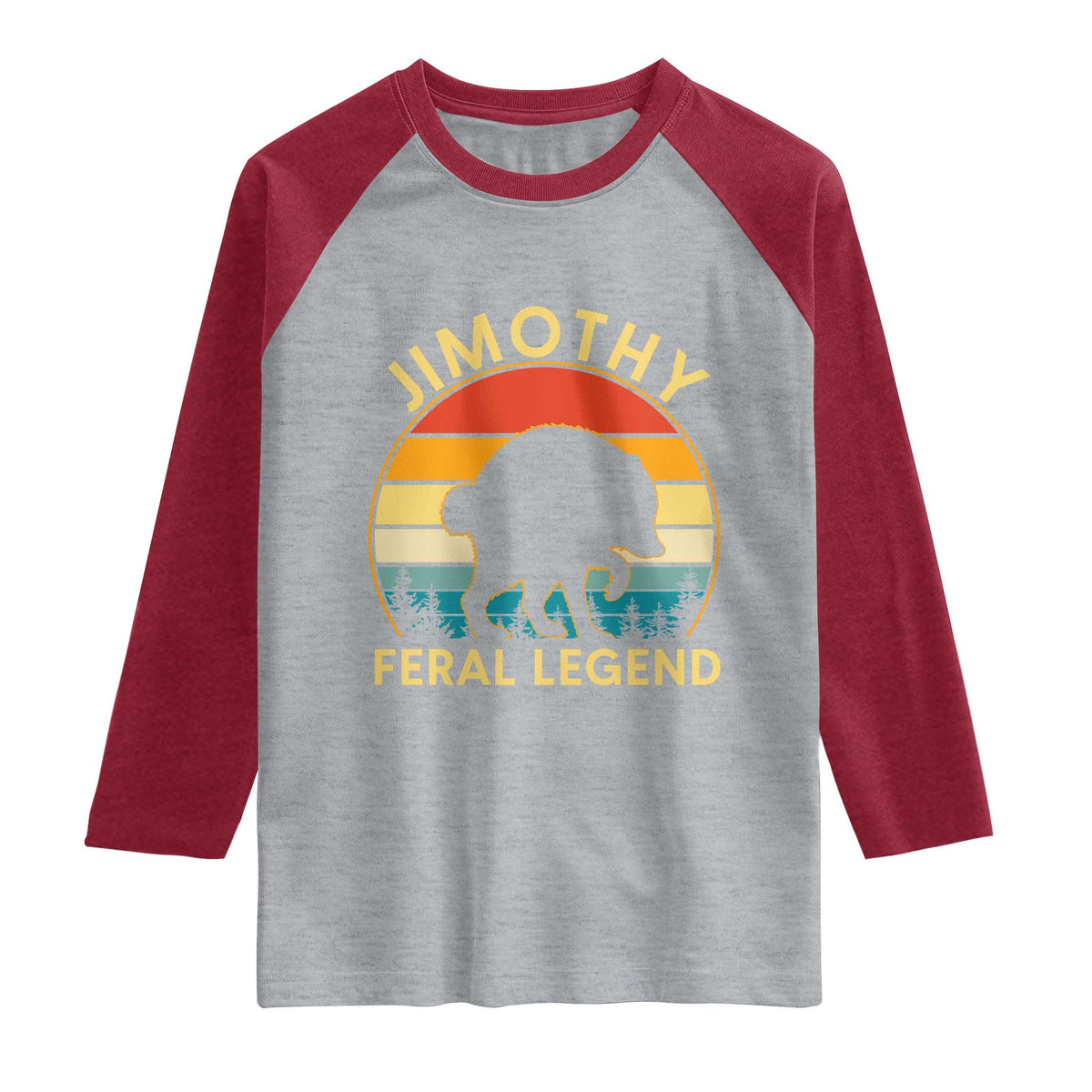 Jimothy Raccoon Seattle Raglan Shirt Funny Seattle Feral Legend Animal Meme