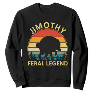 Jimothy Raccoon Seattle Sweatshirt Funny Seattle Feral Legend Animal Meme