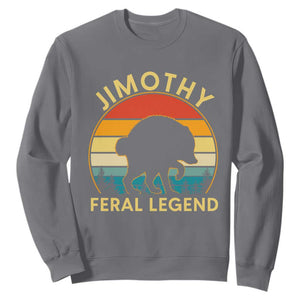 Jimothy Raccoon Seattle Sweatshirt Funny Seattle Feral Legend Animal Meme