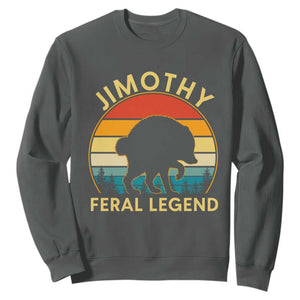 Jimothy Raccoon Seattle Sweatshirt Funny Seattle Feral Legend Animal Meme