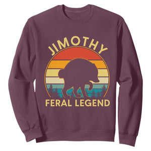 Jimothy Raccoon Seattle Sweatshirt Funny Seattle Feral Legend Animal Meme
