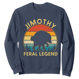 Jimothy Raccoon Seattle Sweatshirt Funny Seattle Feral Legend Animal Meme