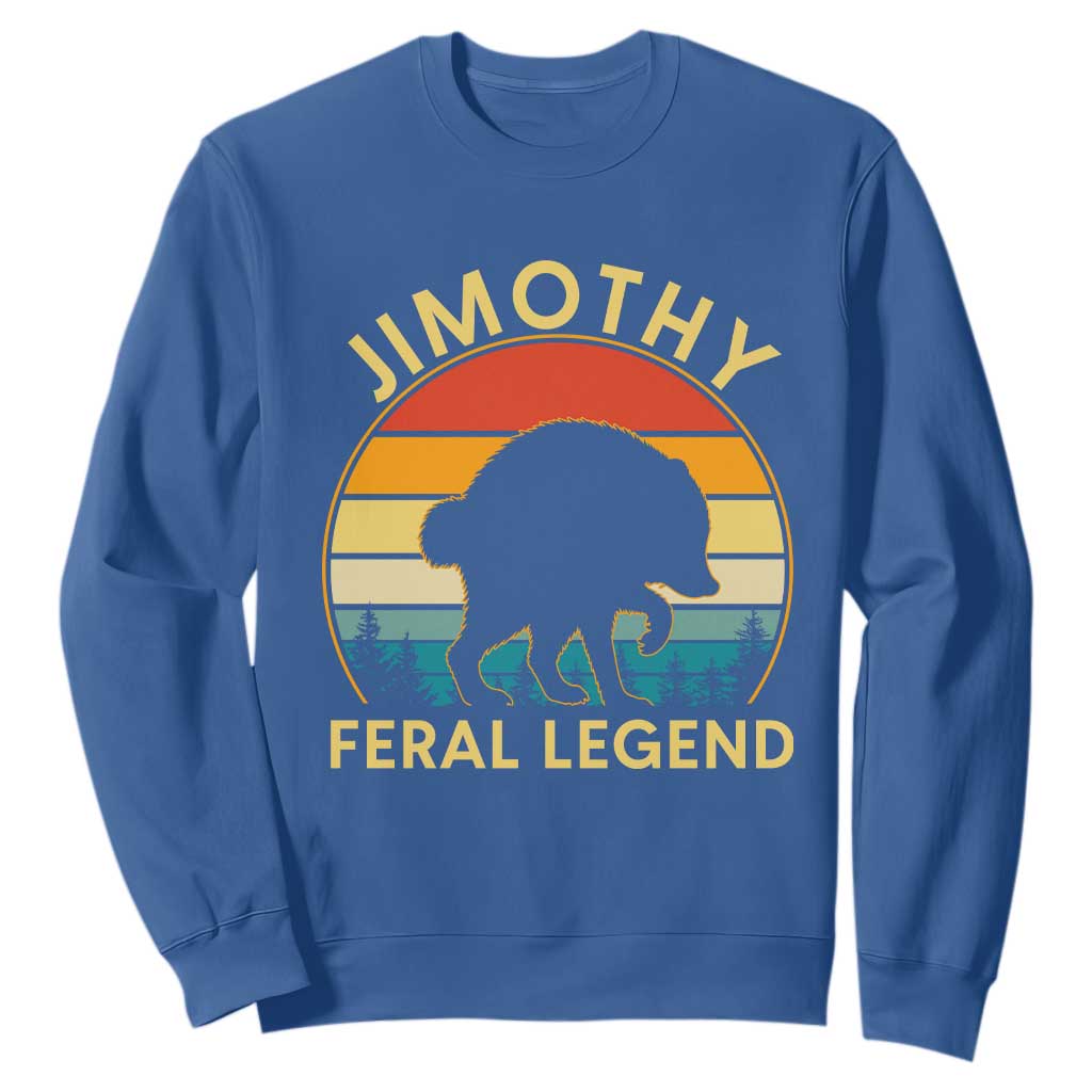 Jimothy Raccoon Seattle Sweatshirt Funny Seattle Feral Legend Animal Meme