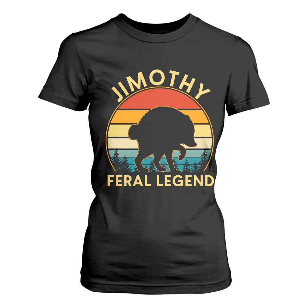 Jimothy Raccoon Seattle T Shirt For Women Funny Seattle Feral Legend Animal Meme TS14 Black Print Your Wear