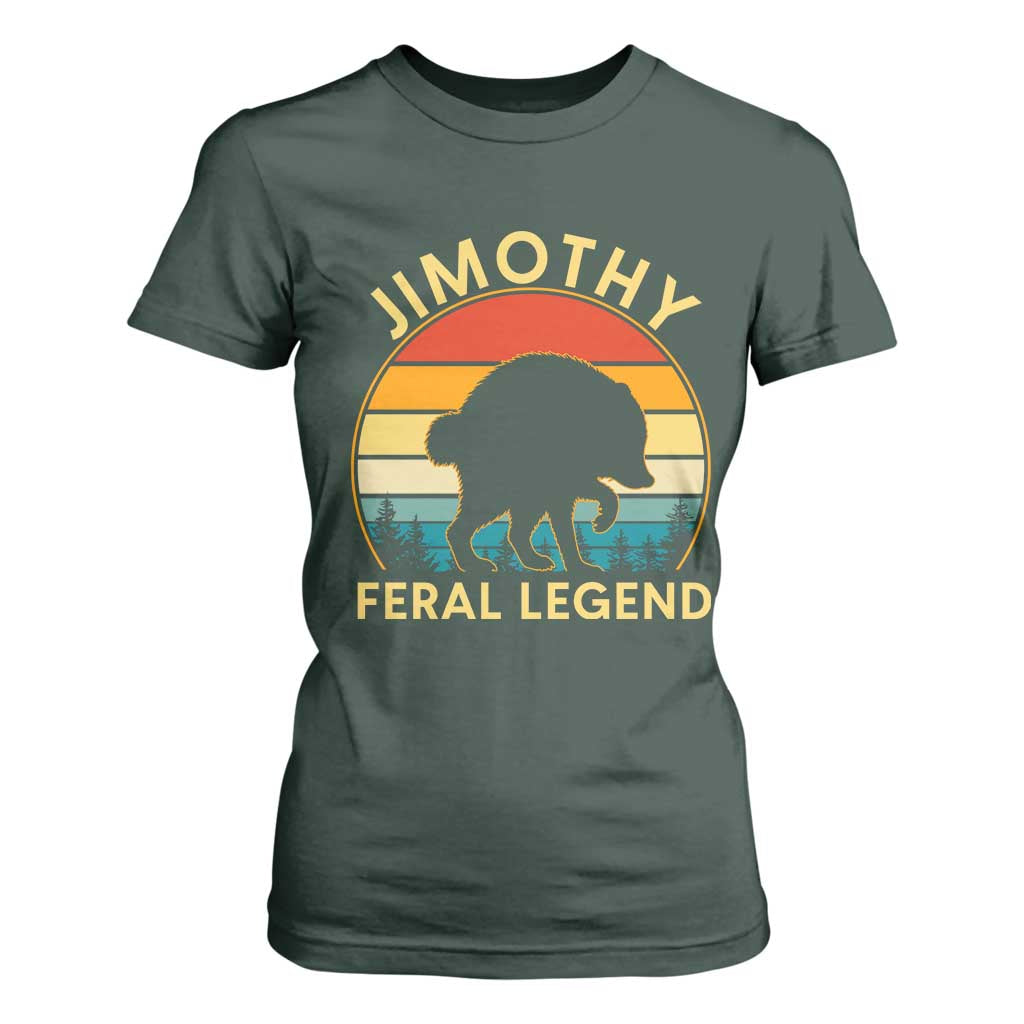 Jimothy Raccoon Seattle T Shirt For Women Funny Seattle Feral Legend Animal Meme