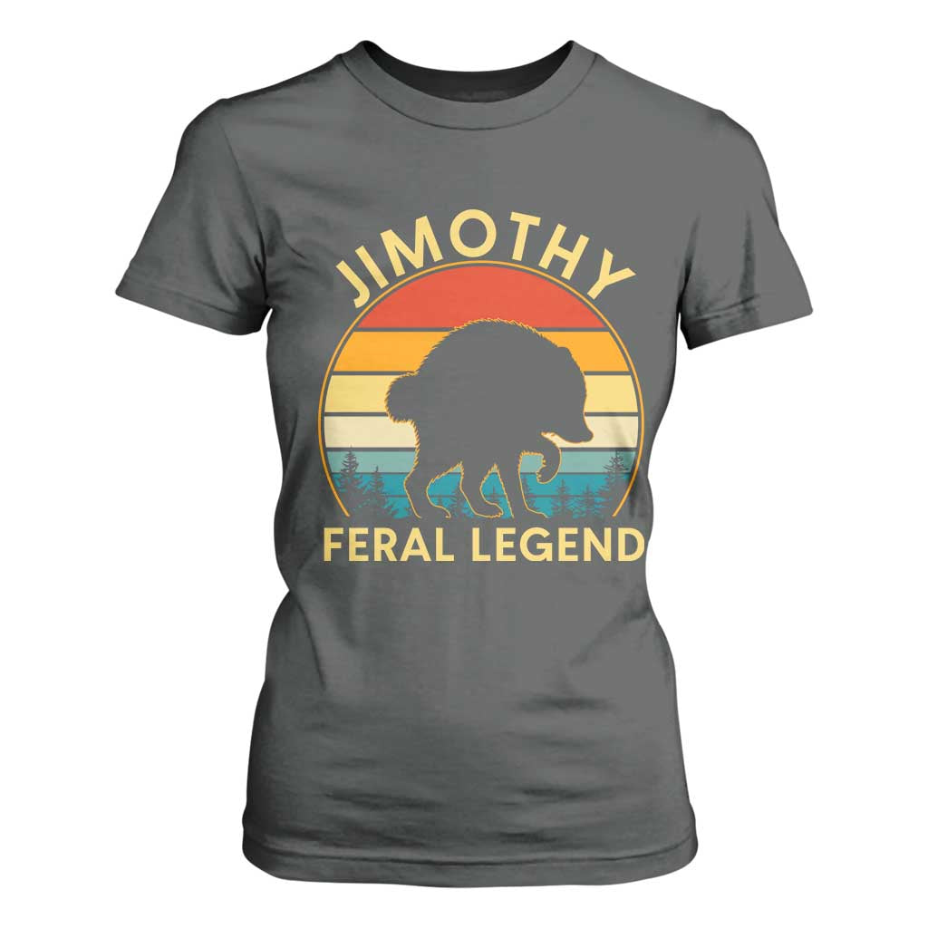 Jimothy Raccoon Seattle T Shirt For Women Funny Seattle Feral Legend Animal Meme