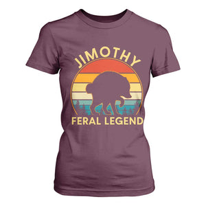 Jimothy Raccoon Seattle T Shirt For Women Funny Seattle Feral Legend Animal Meme