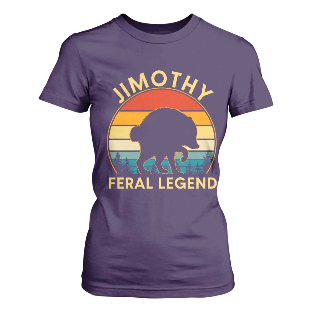 Jimothy Raccoon Seattle T Shirt For Women Funny Seattle Feral Legend Animal Meme